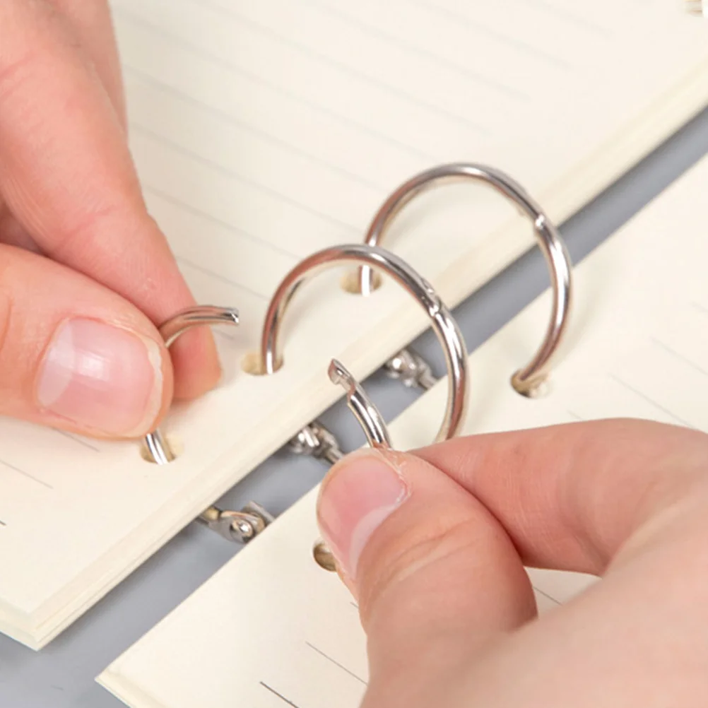 20 Pcs Ring Binder DIY Notebook Notepad Binding Rings Clip Key Clips Metal for Crafts
20 Pcs Ring Binder DIY Notebook Notepad Binding Rings Clip Key Clips Metal for Crafts