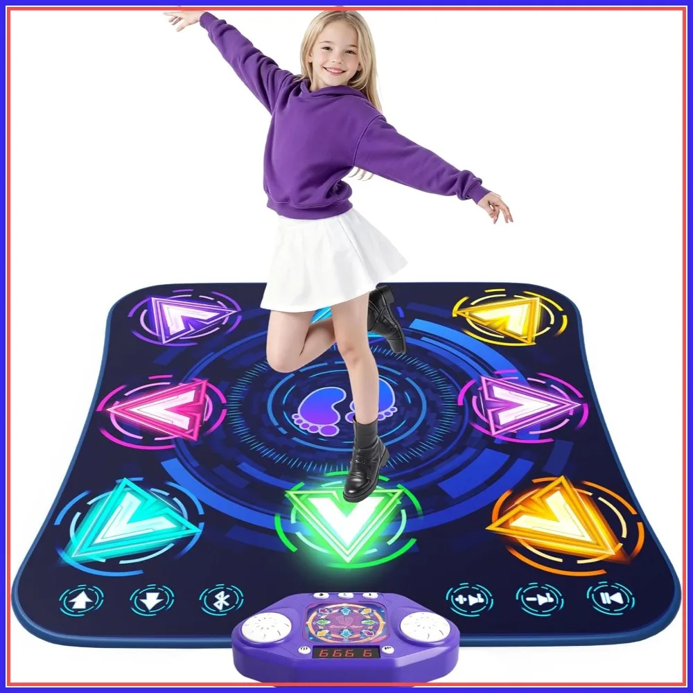Dance Mat Toys for 3-12 Year Olds, Light Up 8-Buttons & Wireless Bluetooth, Music Dance Toy with 5 Modes Game, Birthday Gifts
Dance Mat Toys for 3-12 Year Olds, Light Up 8-Buttons & Wireless Bluetooth, Music Dance Toy with 5 Modes Game, Birthday Gifts