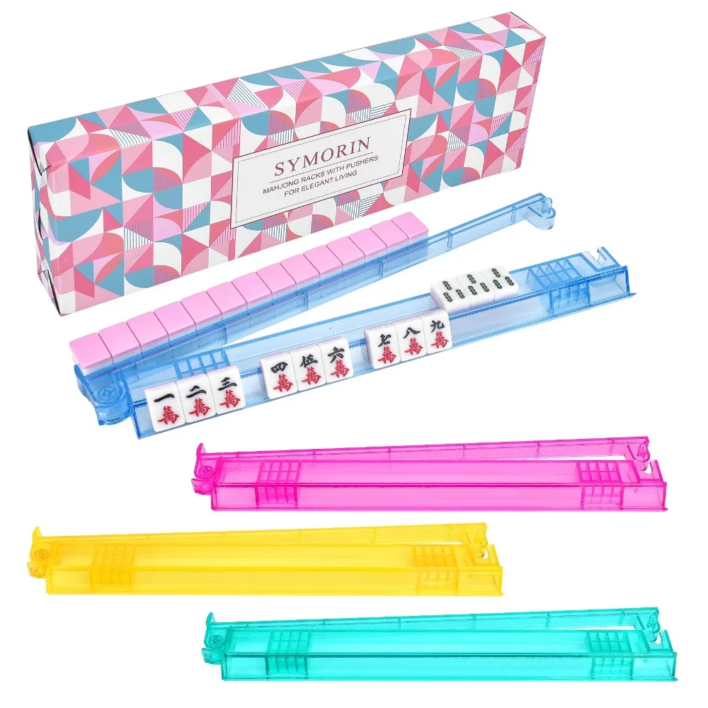 4-Pack Non-Slip Mahjong Racks Crystal Clear Durable Mahjong Pushers and Racks Sturdy Eleagnt Gift Packaging
4-Pack Non-Slip Mahjong Racks Crystal Clear Durable Mahjong Pushers and Racks Sturdy Eleagnt Gift Packaging