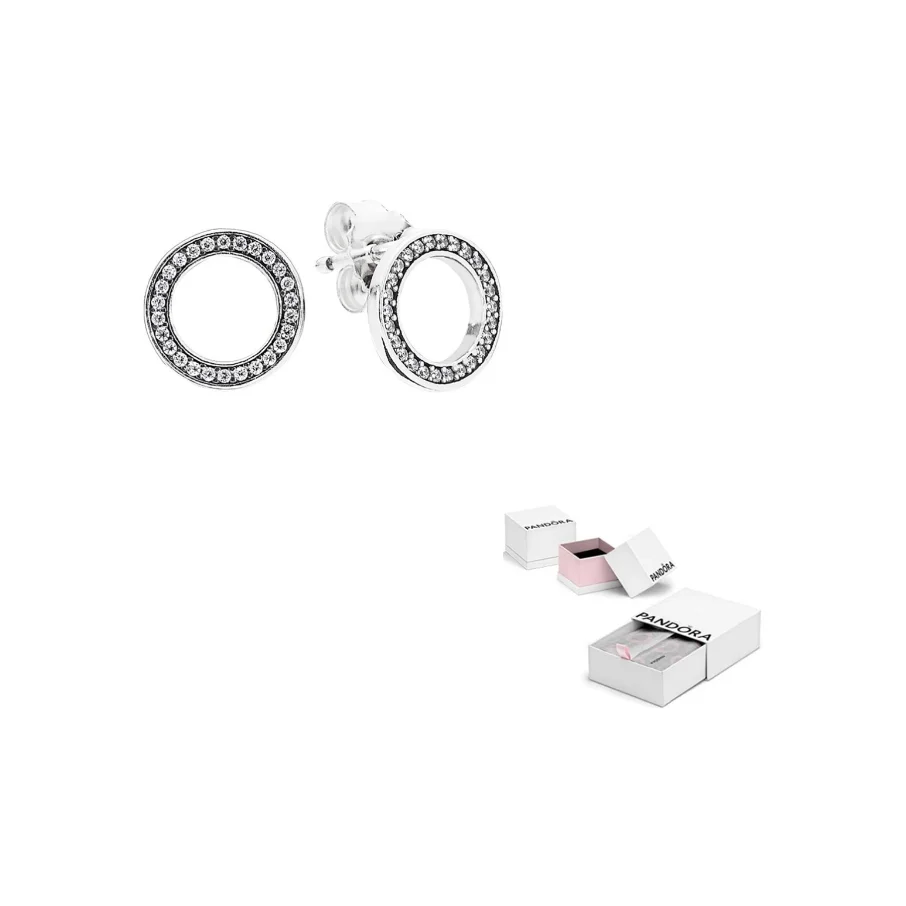 Pandora 925 Sterling Silver Synthetic Cubic Zirconia Stud Earrings Women's 290585CZ
Pandora 925 Sterling Silver Synthetic Cubic Zirconia Stud Earrings Women's 290585CZ