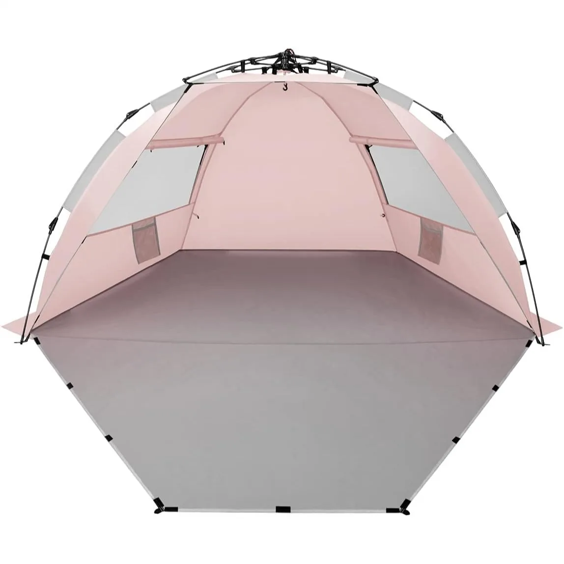 4 Person Beach Tent Sun Shelter, Portable Instant Pop Up Sun Shade with UV Protection, Waterproof Windproof for Camping Hiking
4 Person Beach Tent Sun Shelter, Portable Instant Pop Up Sun Shade with UV Protection, Waterproof Windproof for Camping Hiking