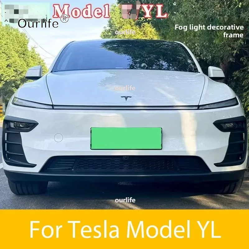 For Tesla Model YL 2026 2027 Glossy Black/Carbon Look Car Front Bumper Fog Light Frame Spoiler Decoration Body Kit
For Tesla Model YL 2026 2027 Glossy Black/Carbon Look Car Front Bumper Fog Light Frame Spoiler Decoration Body Kit