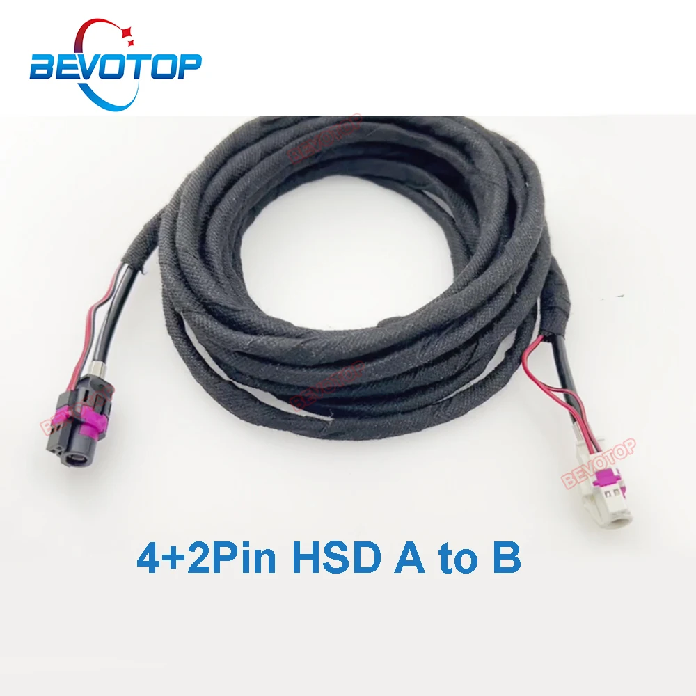 BEVOTOP 4+2 6Pin HSD LVDS Black Code A Female to White Code B Female Jack LVDS HSD Wire Harness Cable
BEVOTOP 4+2 6Pin HSD LVDS Black Code A Female to White Code B Female Jack LVDS HSD Wire Harness Cable