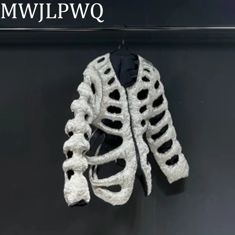 MWJLPWQ Silver Hollow Cotton Men's Padded Jacket Personality High Street Long Sleeve Coats Unisex Party Club Perform Top 010613
MWJLPWQ Silver Hollow Cotton Men's Padded Jacket Personality High Street Long Sleeve Coats Unisex Party Club Perform Top 010613