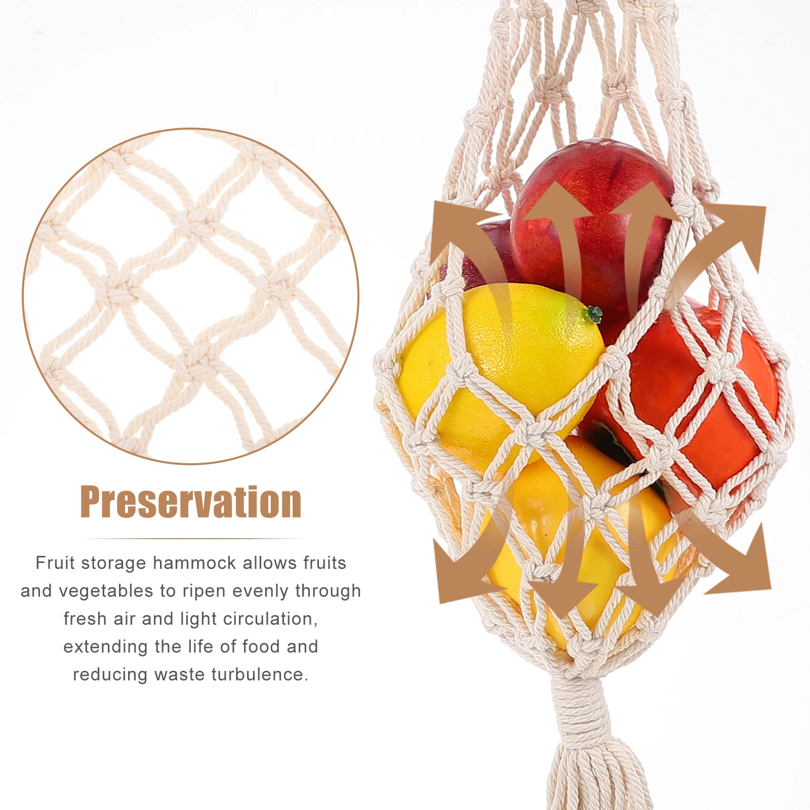 Cotton Rope Hanging Basket Fruit Kitchen Organizer Coat Hanger Baskets Onion Potato Storage
Cotton Rope Hanging Basket Fruit Kitchen Organizer Coat Hanger Baskets Onion Potato Storage