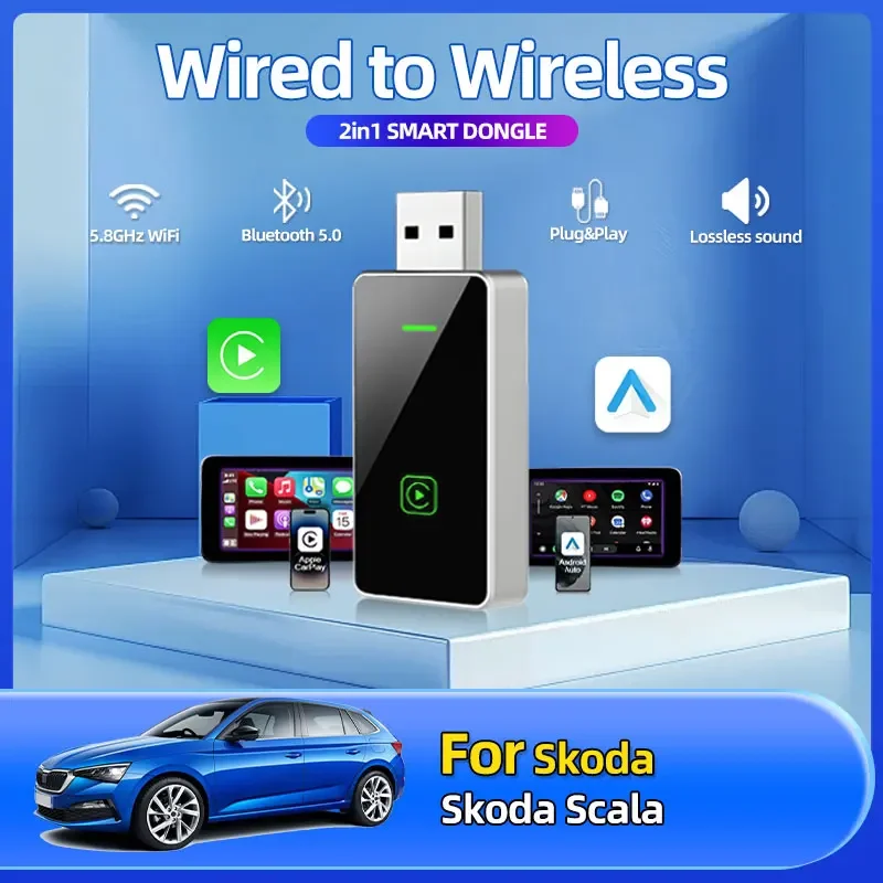 2025 Fashion New Car Styling 2in1 Wired To Wireless Car Play Adapter OEM Car Stereo With USB Plug And Play For Skoda Scala
2025 Fashion New Car Styling 2in1 Wired To Wireless Car Play Adapter OEM Car Stereo With USB Plug And Play For Skoda Scala
