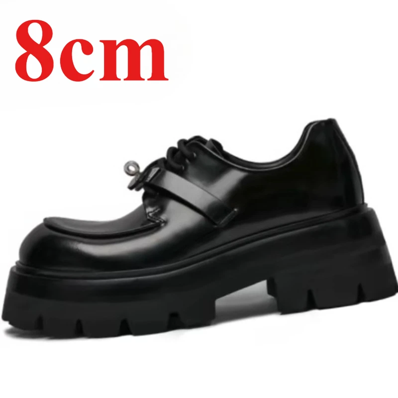 Men's Dress Shoes Increase 8cm Genuine Leather Wedding Elevated Shoes Metal Buckle Decoration Design Casual Derby Shoes for Man
Men's Dress Shoes Increase 8cm Genuine Leather Wedding Elevated Shoes Metal Buckle Decoration Design Casual Derby Shoes for Man