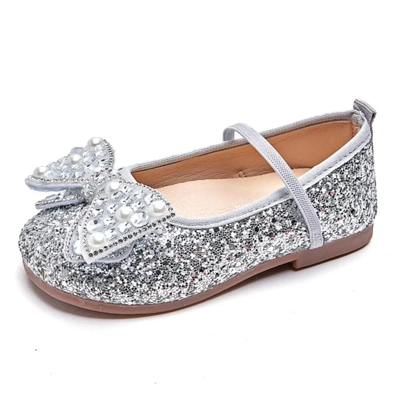 Girl's Crystal Princess Leather Shoes 2025 New Rhinestone Bow Soft Sole Flats Children's Leather Shoes Girls' Dance Casual Shoes
Girl's Crystal Princess Leather Shoes 2025 New Rhinestone Bow Soft Sole Flats Children's Leather Shoes Girls' Dance Casual Shoes