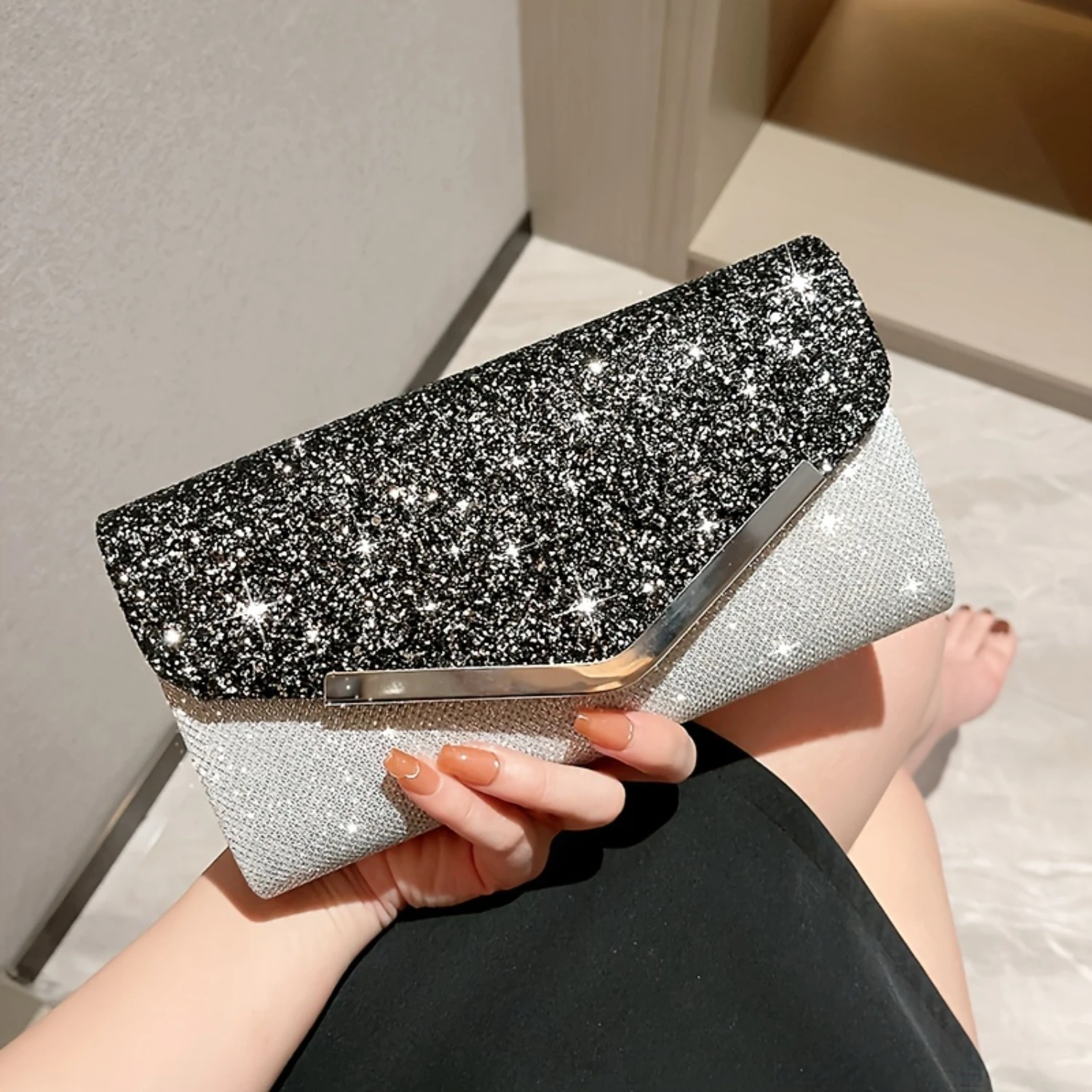 Glitter Sequin Clutch Purse, Evening Bag, Party Envelope Handbag, Prom Sparkling Shoulder Bag, Elegant Women's Crossbody Accesso
Glitter Sequin Clutch Purse, Evening Bag, Party Envelope Handbag, Prom Sparkling Shoulder Bag, Elegant Women's Crossbody Accesso