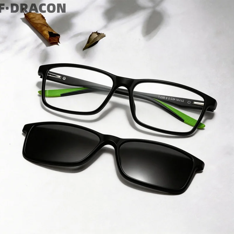 Ultra Light Magnetic 2-in-1 Glasses Frame Square Polarized Men's And Women's Glasses Frame Optical Prescription Frame TJ2500
Ultra Light Magnetic 2-in-1 Glasses Frame Square Polarized Men's And Women's Glasses Frame Optical Prescription Frame TJ2500