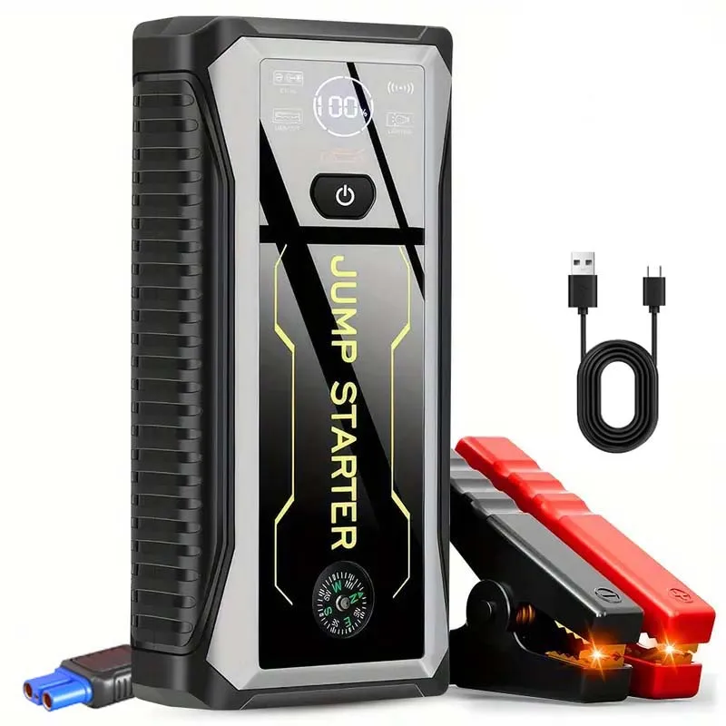 Автомобильный стартер 7000A, аккумулятор для стартера (до 8 л газовых и дизельных двигателей 7 л), перемычка для аккумулятора 29800 мАч, внешний аккумулятор
Автомобильный стартер 7000A, аккумулятор для стартера (до 8 л газовых и дизельных двигателей 7 л), перемычка для аккумулятора 29800 мАч, внешний аккумулятор