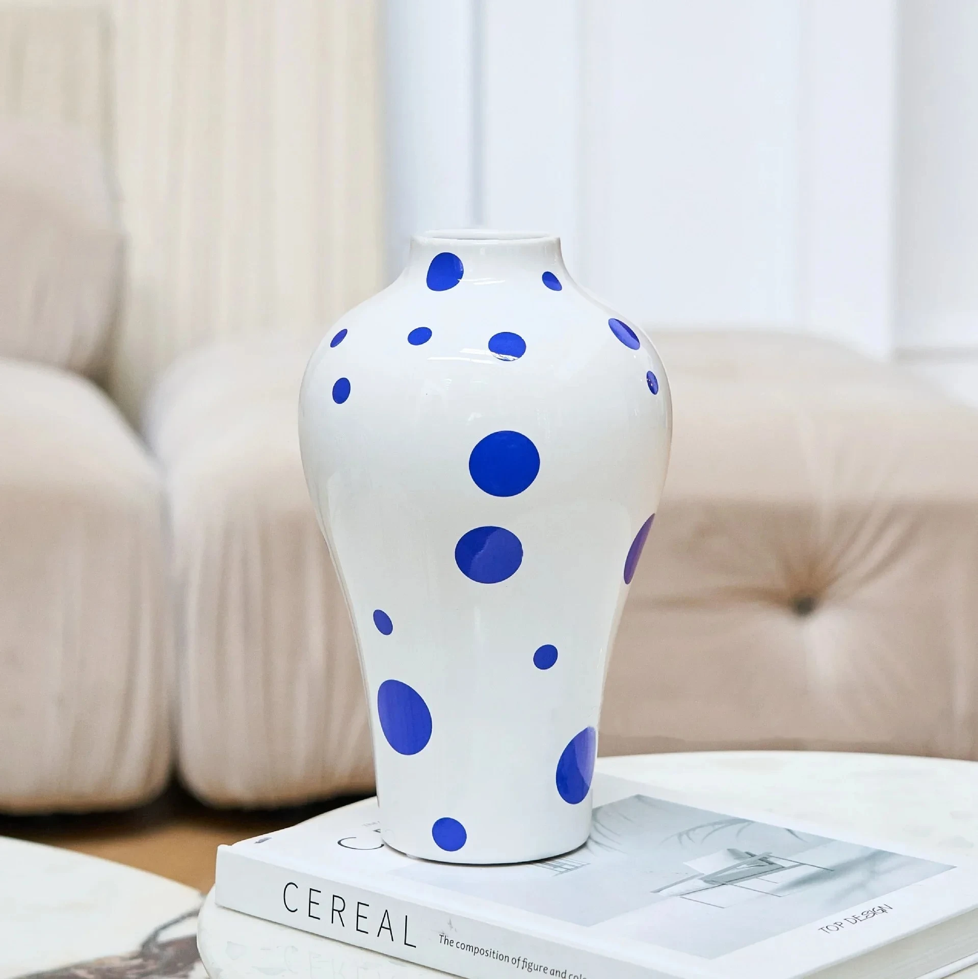 Blue Geometric Pattern Ceramic Vase Circular Flower Arrangement Accessories Handicrafts Home Decoration Vases Home Decor Vases
Blue Geometric Pattern Ceramic Vase Circular Flower Arrangement Accessories Handicrafts Home Decoration Vases Home Decor Vases