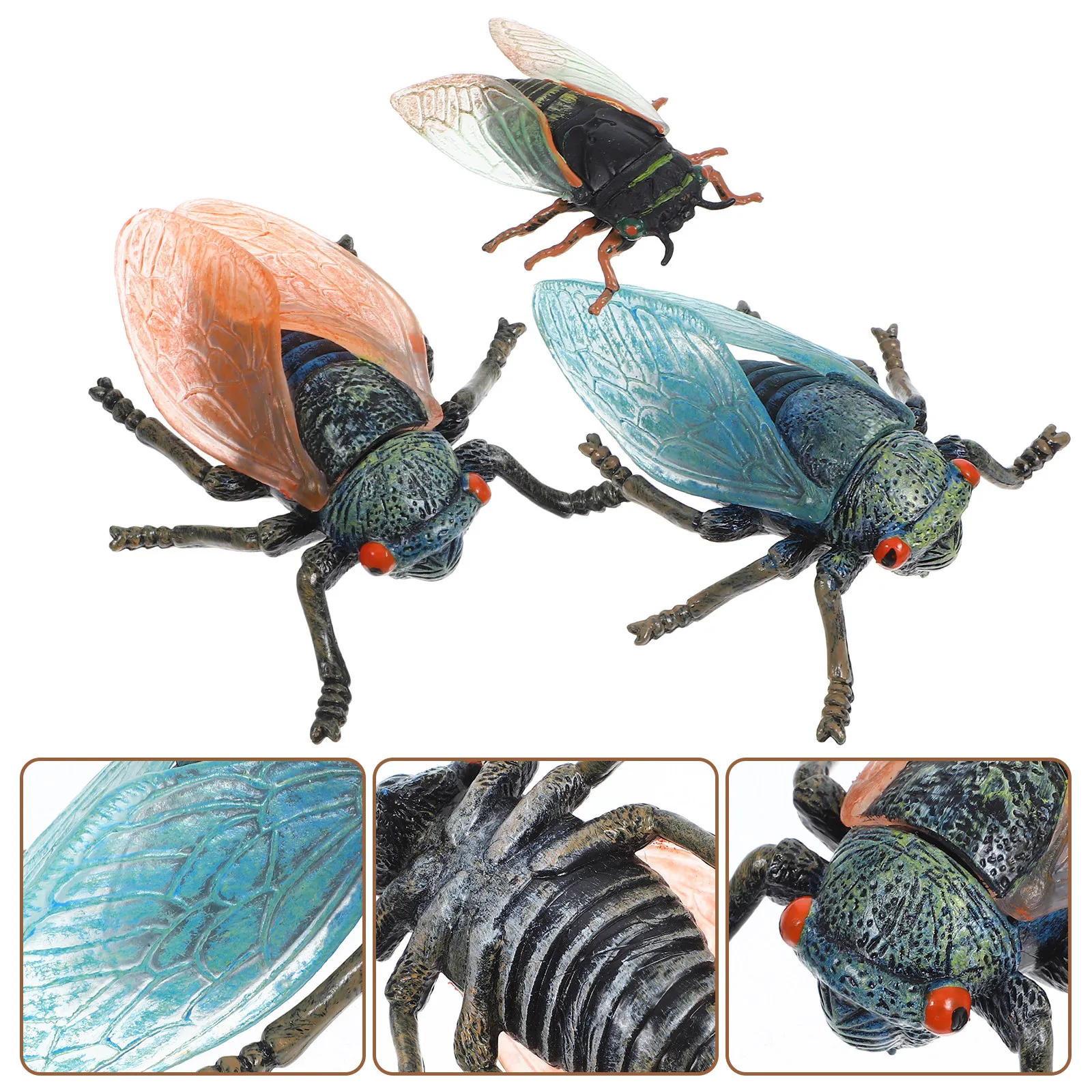 3Pcs Plastic Cicada Desktop Decor Retro Vintage Insect Ornament Exquisite Craft Animal Statue for Home Office Car Cabinet
3Pcs Plastic Cicada Desktop Decor Retro Vintage Insect Ornament Exquisite Craft Animal Statue for Home Office Car Cabinet