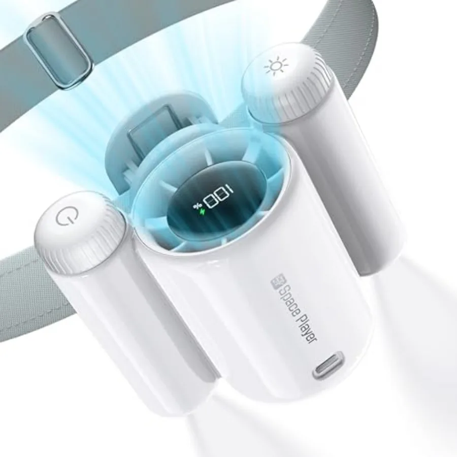Portable Waist Fan 13000RPM, Rechargeable Belt Fan with Stepless Speed Control and LED Display, Hands-Free Clip on Neck/Shirt F
Portable Waist Fan 13000RPM, Rechargeable Belt Fan with Stepless Speed Control and LED Display, Hands-Free Clip on Neck/Shirt F