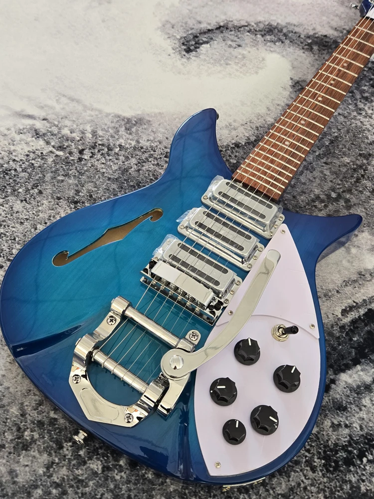Hollow/Semi-Hollow Electric Guitar 325, Scale Length 527mm, Gradient Blue, Rosewood Fingerboard, High Quality, Free Shipping
Hollow/Semi-Hollow Electric Guitar 325, Scale Length 527mm, Gradient Blue, Rosewood Fingerboard, High Quality, Free Shipping
