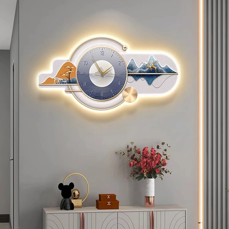 Silent Wall Clock Modern Minimalist Landscape Painting Design Luxury Large Wall Decor Living Room Dining Room Kitchen Decoration
Silent Wall Clock Modern Minimalist Landscape Painting Design Luxury Large Wall Decor Living Room Dining Room Kitchen Decoration