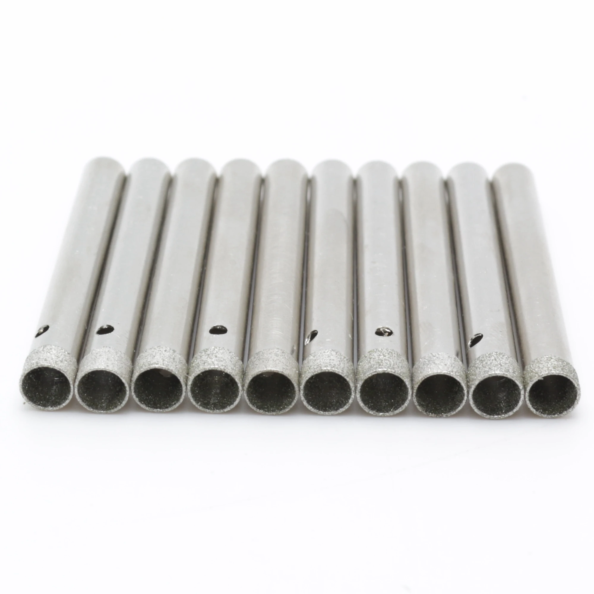 Набор из 10 сверл-коронок с алмазным покрытием, 3-10 мм, для ювелирных изделий, камней, стекла, высокоточная резка с низким уровнем отходов
Набор из 10 сверл-коронок с алмазным покрытием, 3-10 мм, для ювелирных изделий, камней, стекла, высокоточная резка с низким уровнем отходов