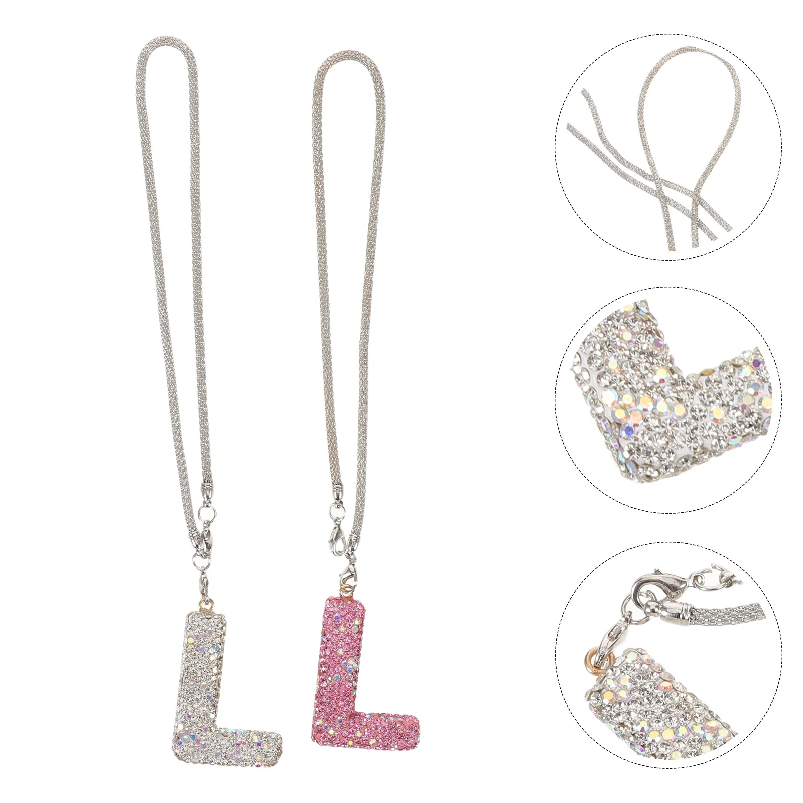 2pcs Car Interior Hanging Ornament Rhinestone Letter L Pendant For Women Car Rearview Mirror Decoration Bling 
2pcs Car Interior Hanging Ornament Rhinestone Letter L Pendant For Women Car Rearview Mirror Decoration Bling