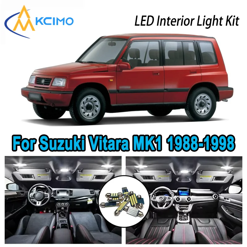 For Suzuki Vitara MK1 1988-1998 1989 1990 Premium Bright LED Interior Dome Map Trunk Light Kit Car Led Lamps Canbus No Error
For Suzuki Vitara MK1 1988-1998 1989 1990 Premium Bright LED Interior Dome Map Trunk Light Kit Car Led Lamps Canbus No Error