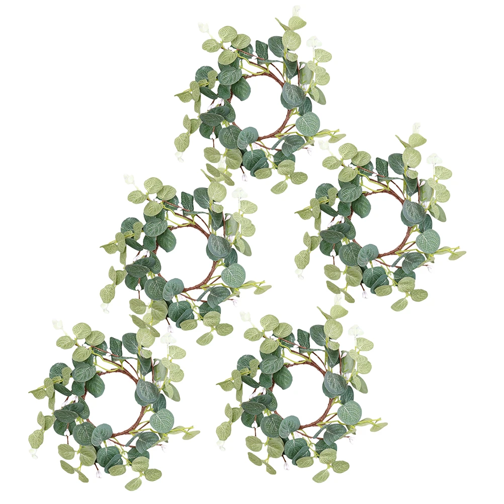 5pcs Artificial Eucalyptus Garland Rings Wreaths Realistic Safe Materials Fall Thanksgiving Christmas Valentine Party
5pcs Artificial Eucalyptus Garland Rings Wreaths Realistic Safe Materials Fall Thanksgiving Christmas Valentine Party