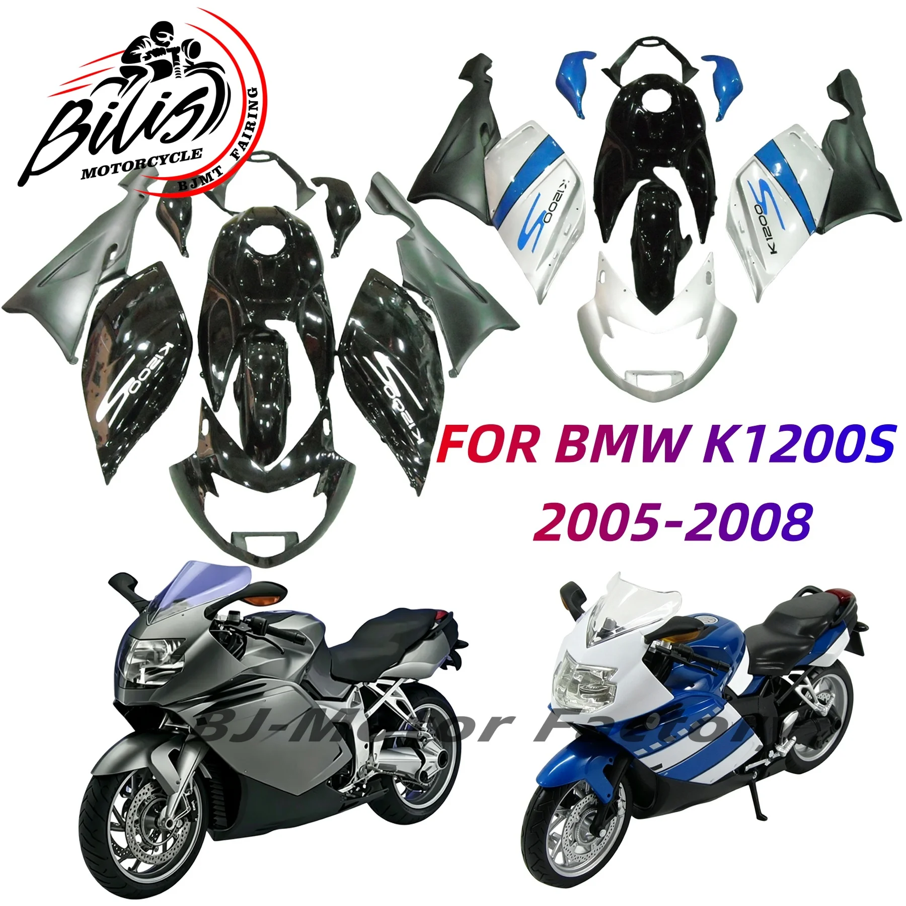 For BMW K1200S 2005 2006 2007 2008 Body Parts Fairing Kit K 1200S 05 06 07 08 Complete Motorcycle Component Fairings
For BMW K1200S 2005 2006 2007 2008 Body Parts Fairing Kit K 1200S 05 06 07 08 Complete Motorcycle Component Fairings