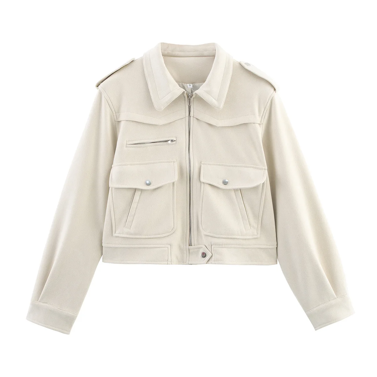 Zipper High Street Blazer Turn-down Collar Pocket Coat Women Vintage Beige Faux Suede Jacket Chic Beige Streetwear Women Outwear
Zipper High Street Blazer Turn-down Collar Pocket Coat Women Vintage Beige Faux Suede Jacket Chic Beige Streetwear Women Outwear