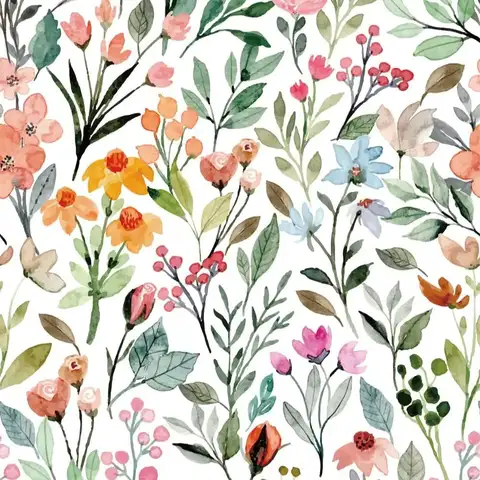 Colorful Floral Peel and Stick Wallpaper Flower Self Adhesive Wallpaper Removable Waterproof Contact Paper for Walls Cabinets