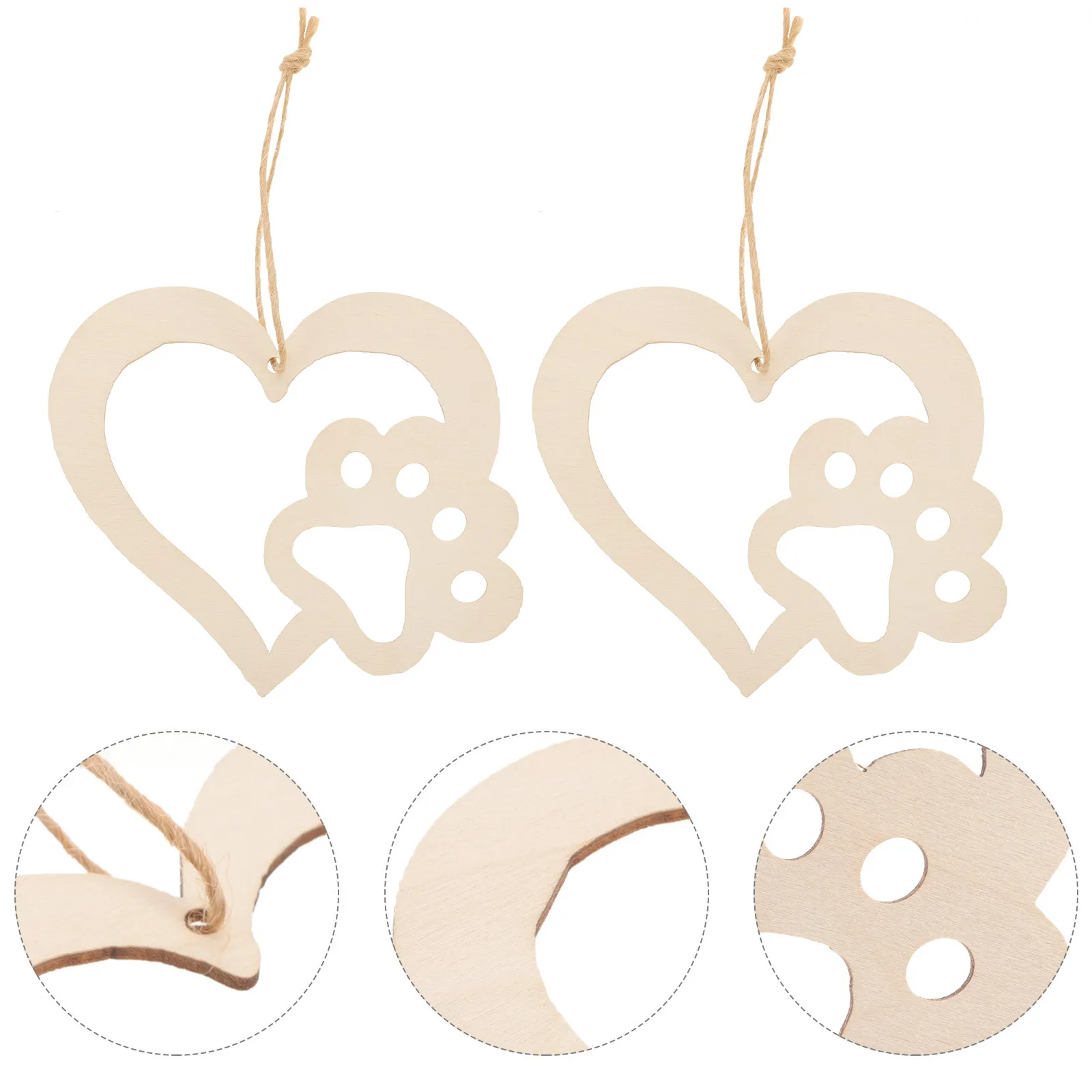 30pcs Dog Paw Hanging Ornament Unfinished Wooden Heart Slices For Diy Crafts Material Valentine'S Day Decor Home Office Bedroom
30pcs Dog Paw Hanging Ornament Unfinished Wooden Heart Slices For Diy Crafts Material Valentine'S Day Decor Home Office Bedroom