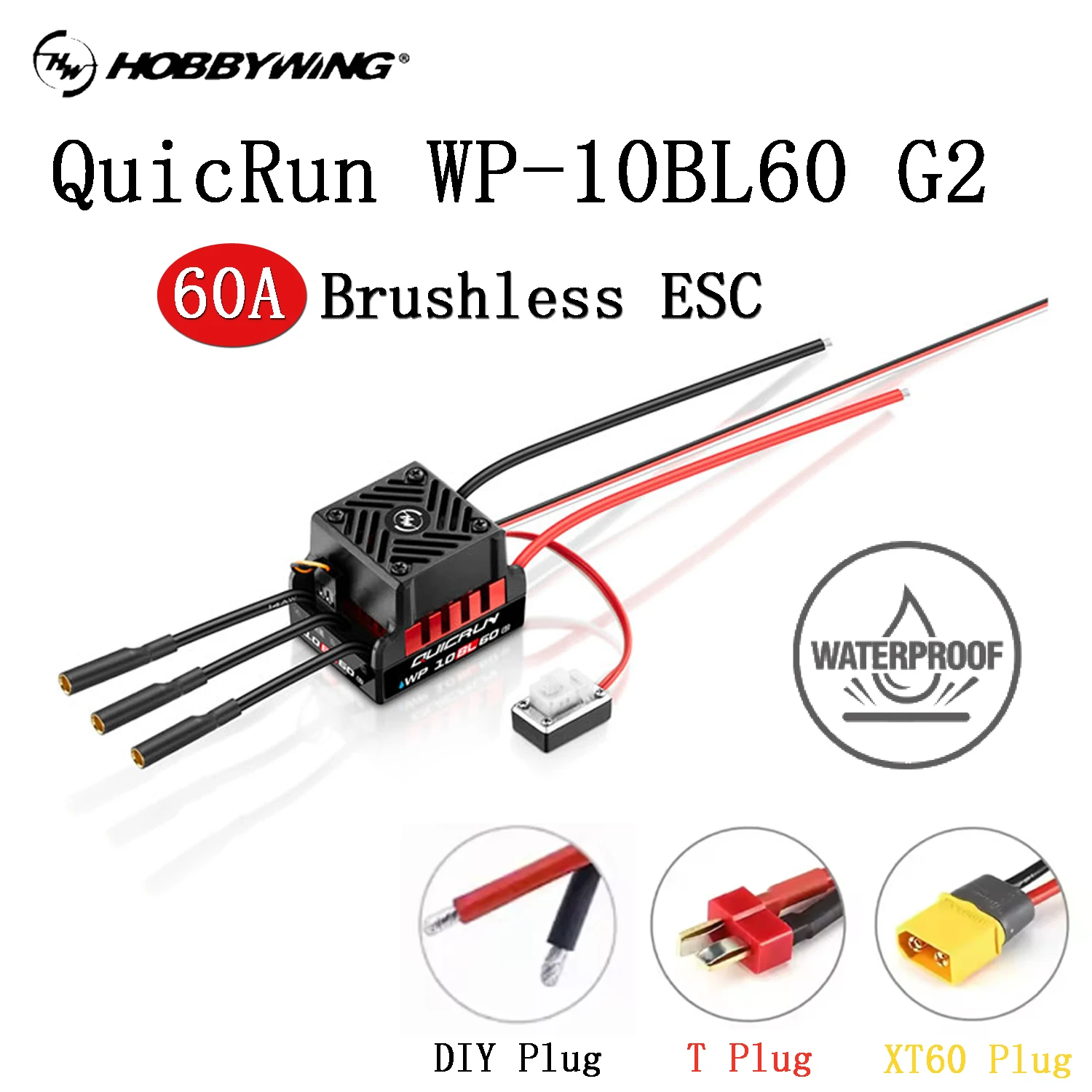 HOBBYWING QuicRun WP-10BL60 60A G2 Бесколлекторный ESC, водонепроницаемый, 2-3S LiPo, для радиоуправляемых моделей 1/10: краулеров, шоссейных багги, шорт-траков, автомобилей. Запчасть.
HOBBYWING QuicRun WP-10BL60 60A G2 Бесколлекторный ESC, водонепроницаемый, 2-3S LiPo, для радиоуправляемых моделей 1/10: краулеров, шоссейных багги, шорт-траков, автомобилей. Запчасть.
