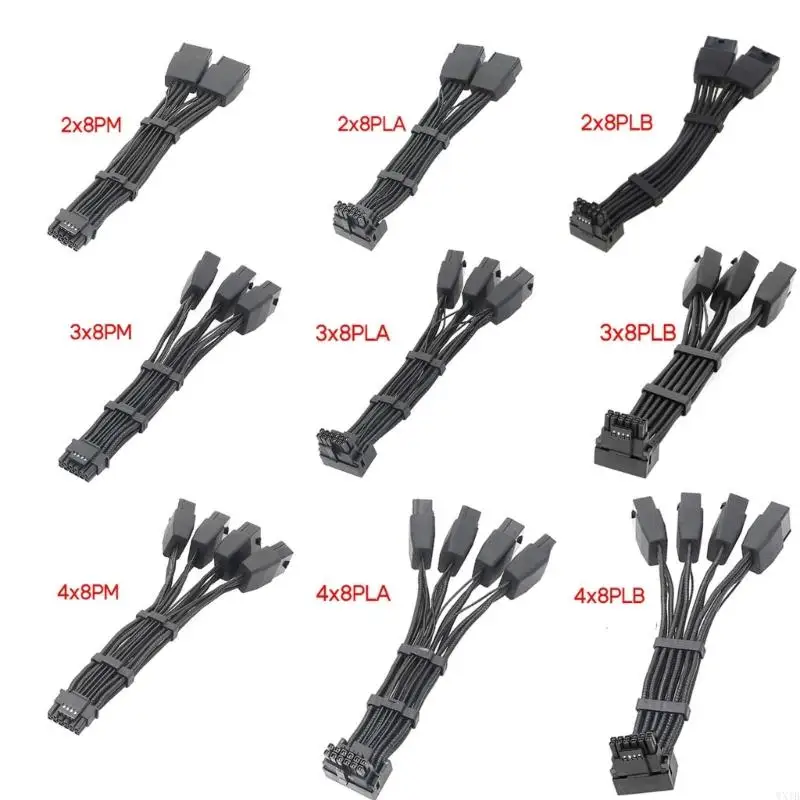 for GPU RTX4090 4x8-pin 3x8Pin 2x8pin PCI-e to 16-pin 12VHPWR Connector 90 Degree Elbow 15CM GPU Power Supply Adapter
for GPU RTX4090 4x8-pin 3x8Pin 2x8pin PCI-e to 16-pin 12VHPWR Connector 90 Degree Elbow 15CM GPU Power Supply Adapter