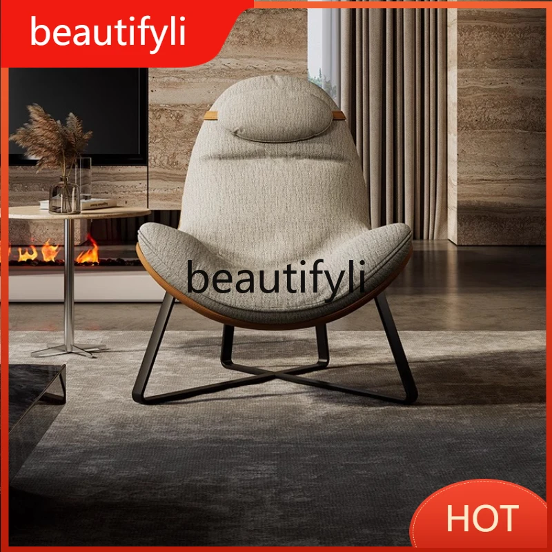 Casual Chair Italian Minimalist Leather and Fabric Combination Comfortable Soft Recliner for Living Room and Balcony
Casual Chair Italian Minimalist Leather and Fabric Combination Comfortable Soft Recliner for Living Room and Balcony