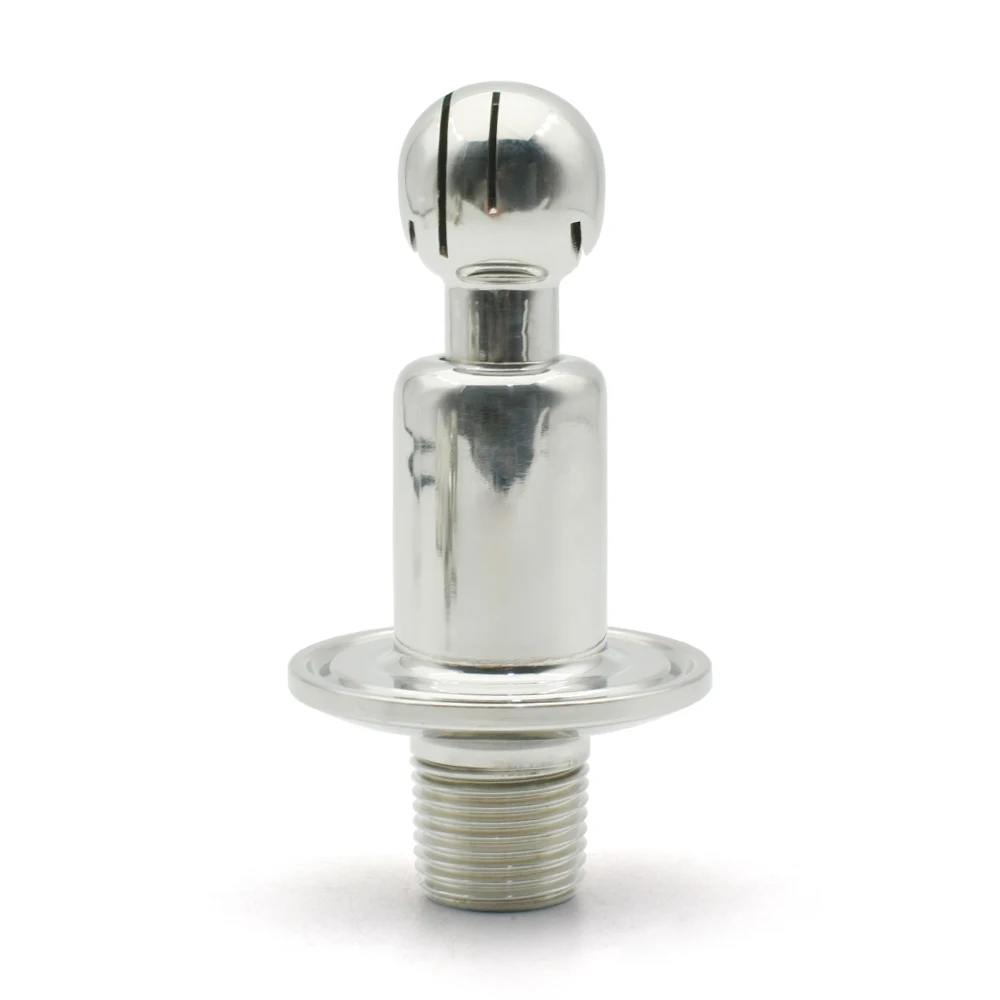 1/2 "NPT External Thread TC 50.5mm 1.5" Three Clip 304 Stainless Steel Sanitary CIP Cleaning Micro Rotating Spray Ball
1/2 "NPT External Thread TC 50.5mm 1.5" Three Clip 304 Stainless Steel Sanitary CIP Cleaning Micro Rotating Spray Ball