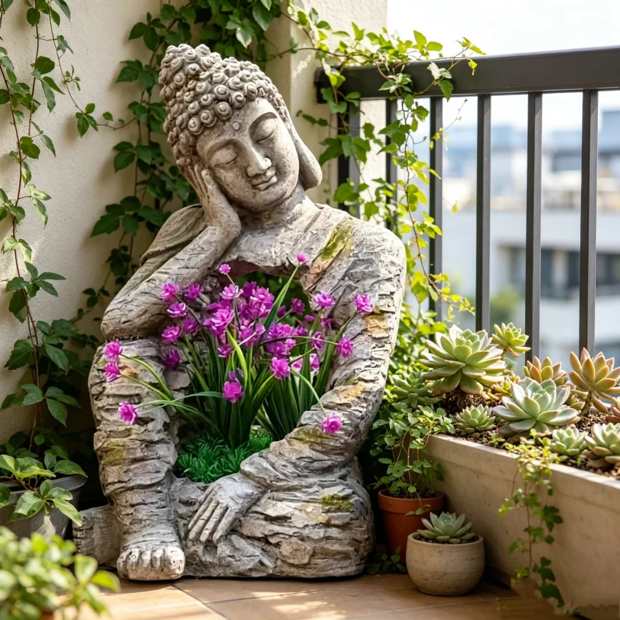 Buddha Statue Flower Pot Creative Garden Ornament Retro Sculpture Home Yard Landscape Decor
Buddha Statue Flower Pot Creative Garden Ornament Retro Sculpture Home Yard Landscape Decor