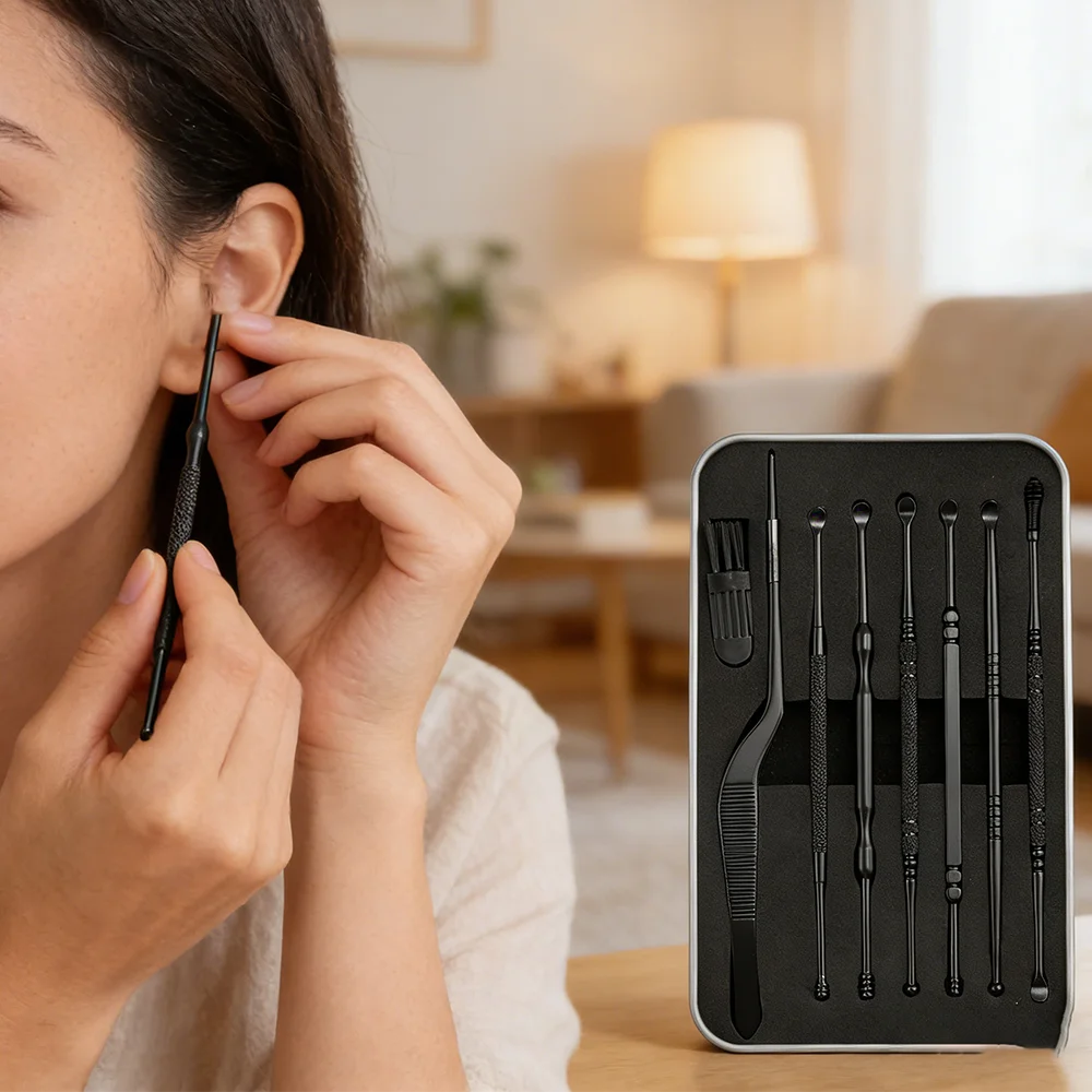 Набор для чистки ушей из нержавеющей стали с двойной спиральной насадкой, многофункциональные инструменты для удаления ушной серы и ежедневного ухода за ушами
Набор для чистки ушей из нержавеющей стали с двойной спиральной насадкой, многофункциональные инструменты для удаления ушной серы и ежедневного ухода за ушами