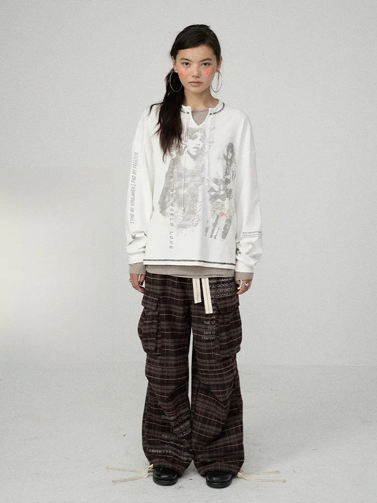 Футболка Achihara Punk Sle Long Sve T-irt для женщин, свободного кроя, базовая, для ношения как подкладка или на выход, зимняя, модная, женская футболка
Футболка Achihara Punk Sle Long Sve T-irt для женщин, свободного кроя, базовая, для ношения как подкладка или на выход, зимняя, модная, женская футболка