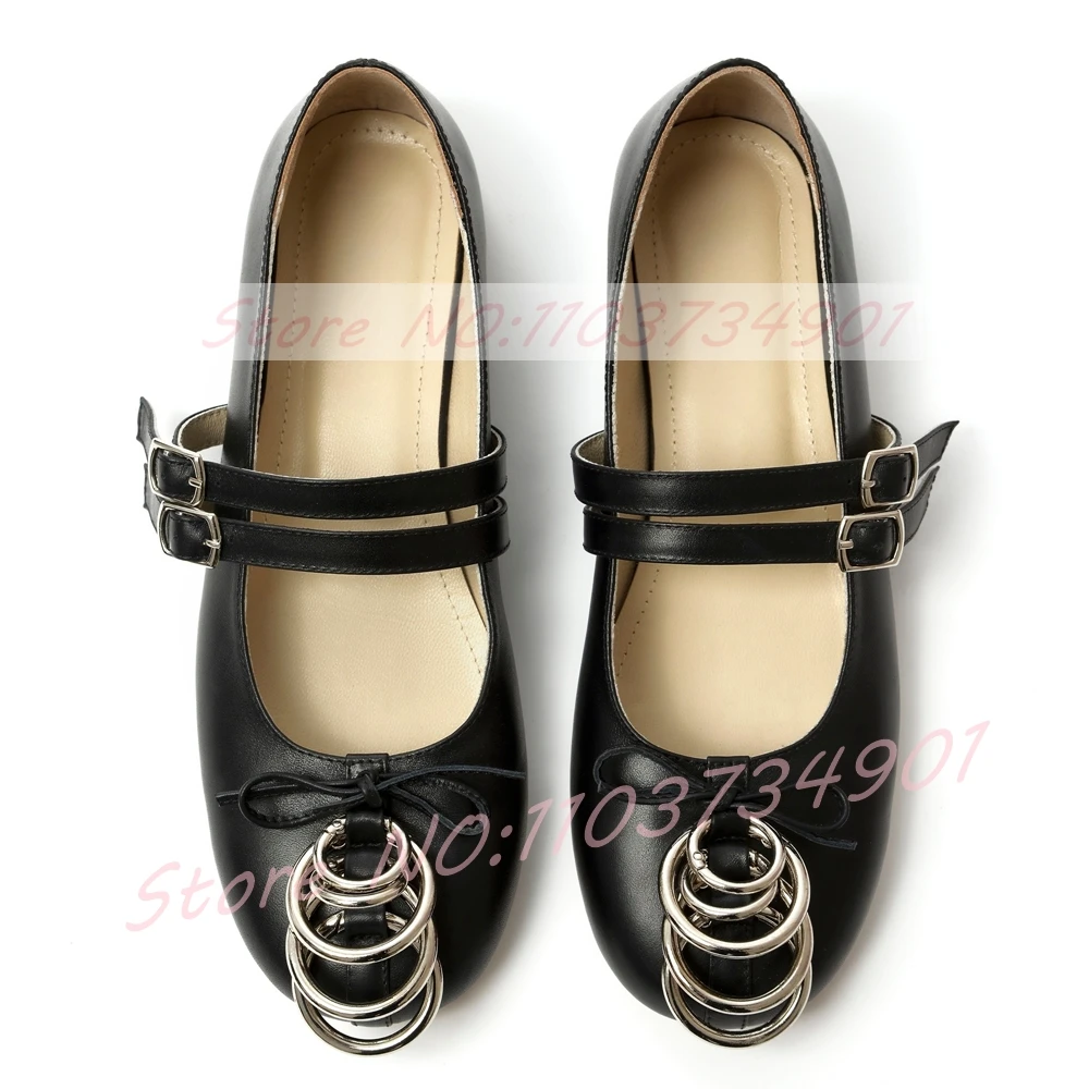 Metal Ring Mary Jane Flat Shoes Women Buckle Strap Round Toe Knot Shoes Office Lady Stylish Casual Shoes
Metal Ring Mary Jane Flat Shoes Women Buckle Strap Round Toe Knot Shoes Office Lady Stylish Casual Shoes