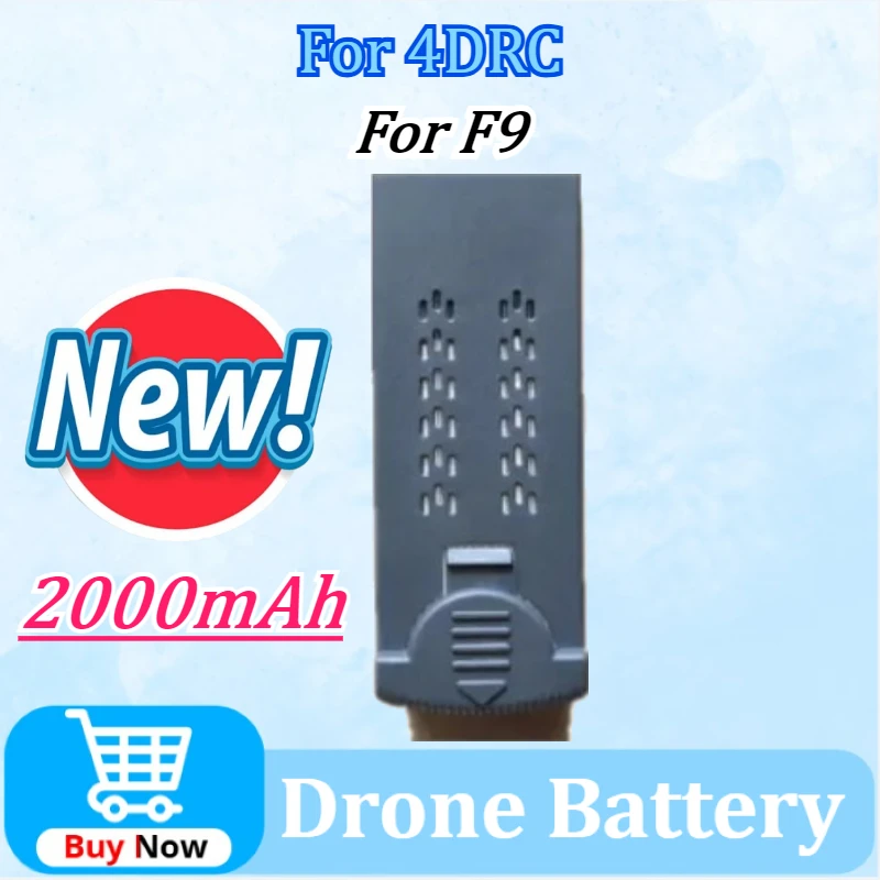Newly Upgraded 3.7V 2000mAh Li-Poly Drone Battery Replacement For 4DRC F9 RC Quadcopter Accessory Parts High-Capacity
Newly Upgraded 3.7V 2000mAh Li-Poly Drone Battery Replacement For 4DRC F9 RC Quadcopter Accessory Parts High-Capacity