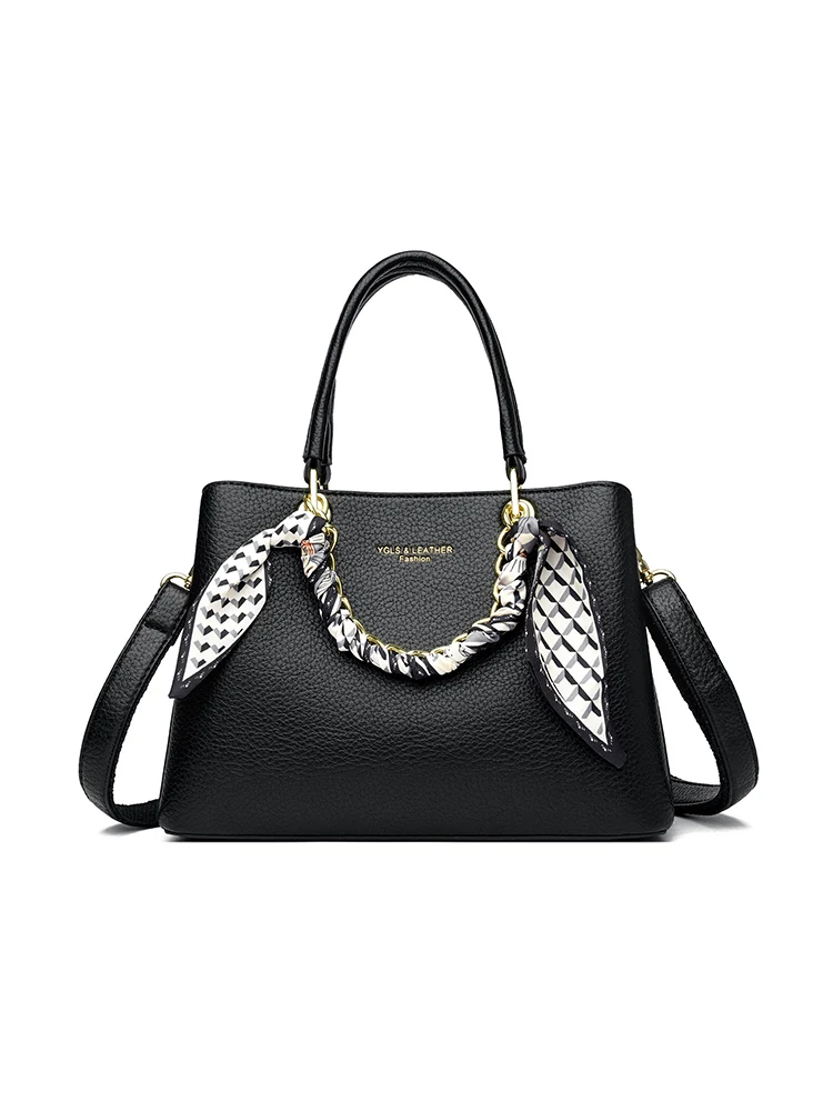2025 New Leather Handbag High End Women's Bag Scarf Chain Large Capacity Commuter Crossbody Bag Mom Bag Soft Tote Bag
2025 New Leather Handbag High End Women's Bag Scarf Chain Large Capacity Commuter Crossbody Bag Mom Bag Soft Tote Bag