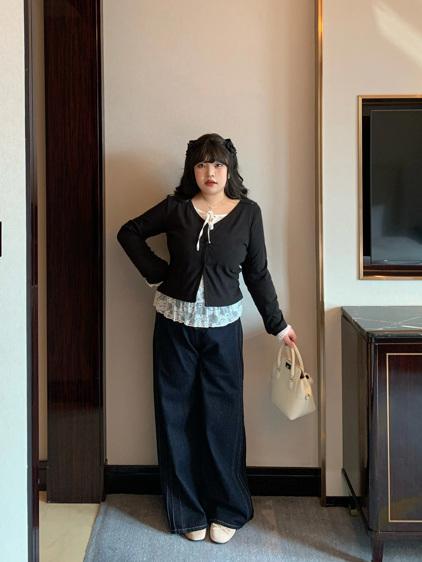 Ретро-брюки свободного кроя из хлопкового денима с широкими штанинами, мягкие, в конфетных цветах, весенняя новинка, большие размеры, женская модная одежда, длинные рукава
Ретро-брюки свободного кроя из хлопкового денима с широкими штанинами, мягкие, в конфетных цветах, весенняя новинка, большие размеры, женская модная одежда, длинные рукава