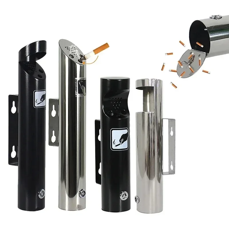 Outdoor Cylinder Wall Mounted Ashtray Stainless Steel Cigarette Ash Bin Outside Patio Public Cigarette Ash Tray Bin Ashtrays
Outdoor Cylinder Wall Mounted Ashtray Stainless Steel Cigarette Ash Bin Outside Patio Public Cigarette Ash Tray Bin Ashtrays