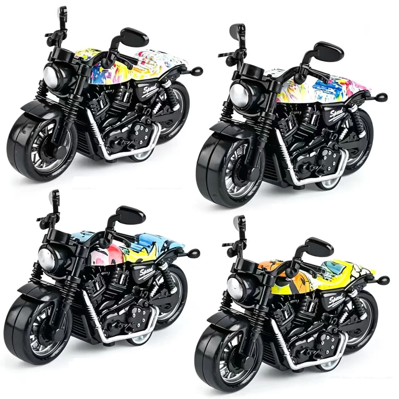 1:32 Scale Simulation Alloy Toy Motorcycle Pull-Back Drive Collectible Miniature Bike for Kids Model Toy Car Gift
1:32 Scale Simulation Alloy Toy Motorcycle Pull-Back Drive Collectible Miniature Bike for Kids Model Toy Car Gift