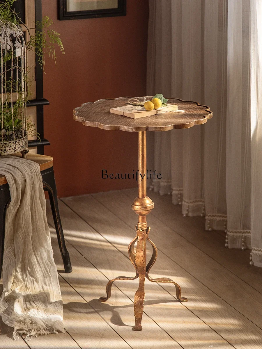 yj5Ironwood Combined with Light Luxury American Cafe round Tea Table Leisure Side Table
yj5Ironwood Combined with Light Luxury American Cafe round Tea Table Leisure Side Table