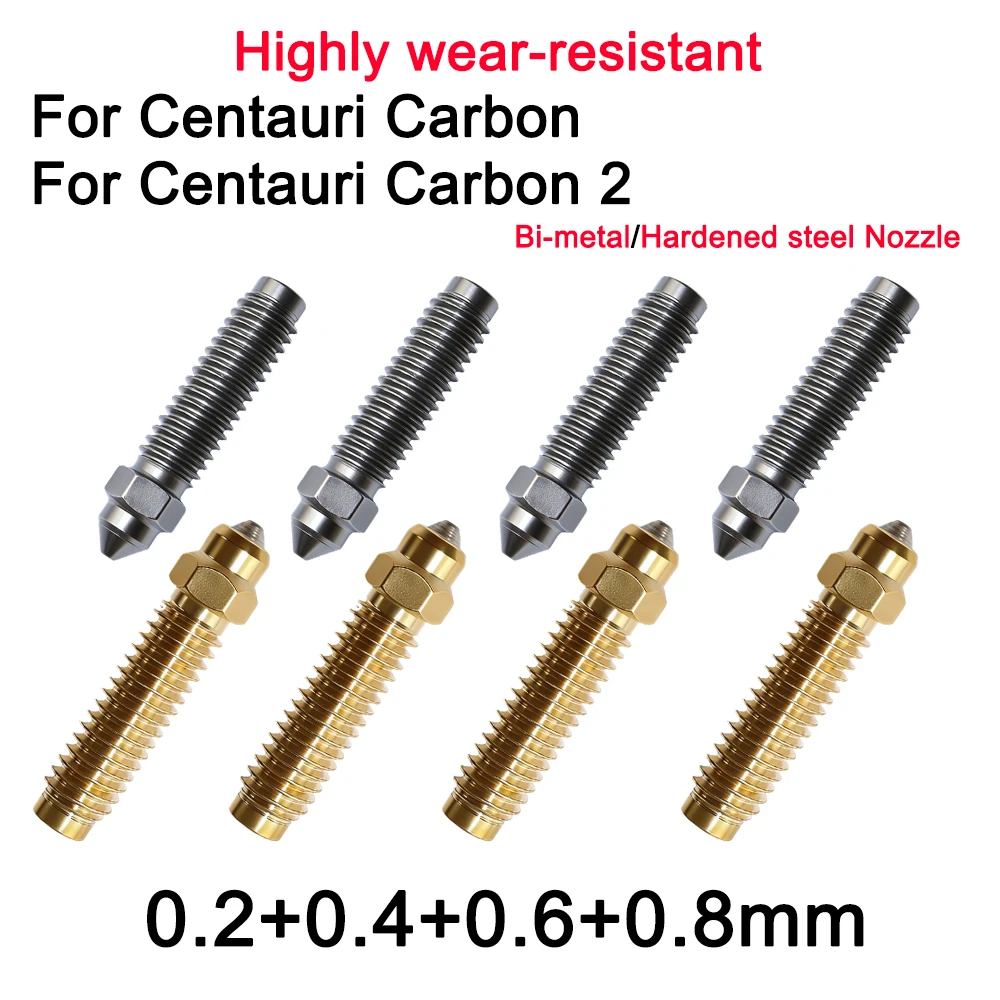 Высокоскоростное сопло Centauri Carbon 0.2/0.4/0.6/0.8 для хотэнда Elegoo Carbon 2, аксессуар для 3D-принтера
Высокоскоростное сопло Centauri Carbon 0.2/0.4/0.6/0.8 для хотэнда Elegoo Carbon 2, аксессуар для 3D-принтера