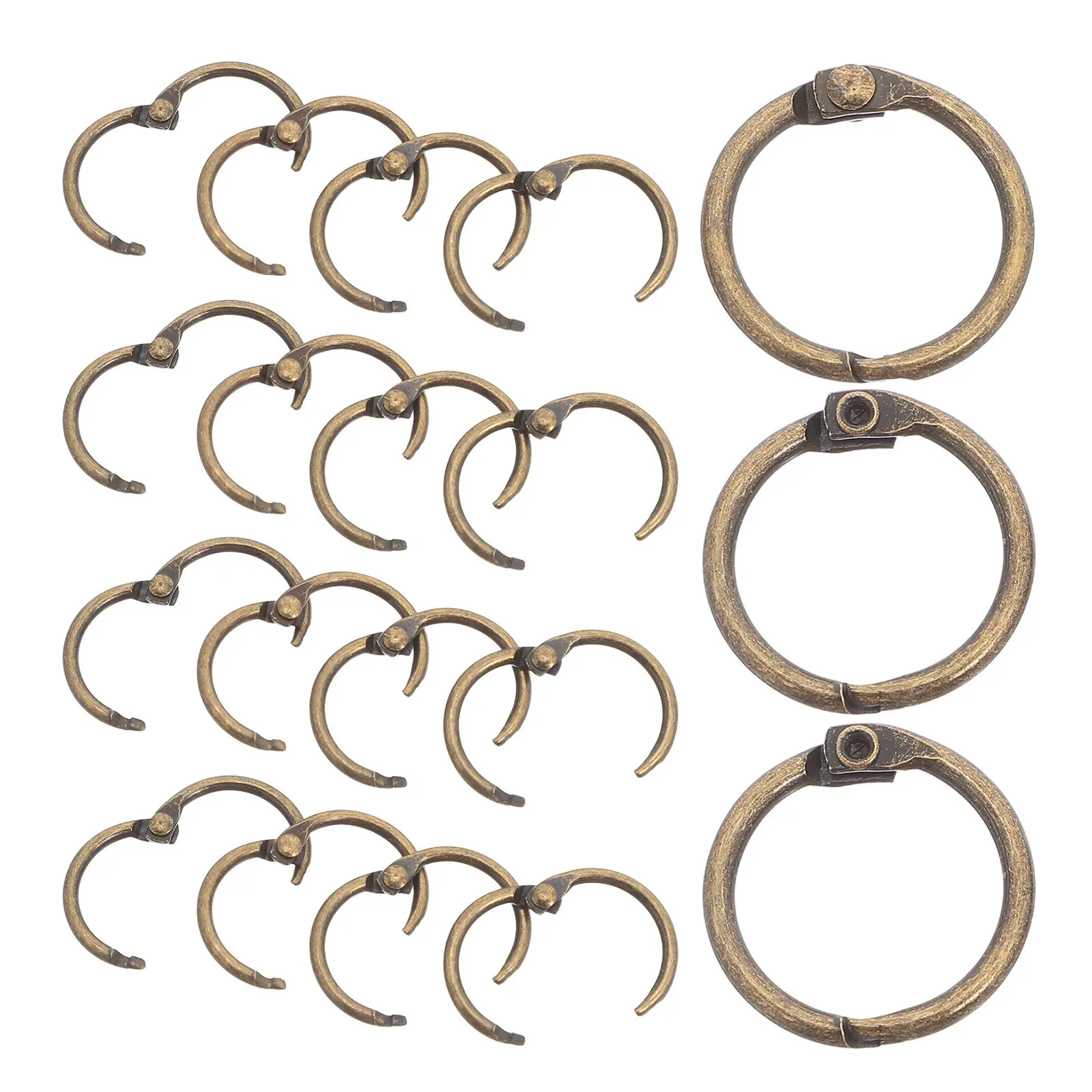 50Pcs Metal Loose Leaf Binder Rings 20Mm Inner Diameter Golden Book Binder Ring for Notebook Planner Index Cards Flashcards
50Pcs Metal Loose Leaf Binder Rings 20Mm Inner Diameter Golden Book Binder Ring for Notebook Planner Index Cards Flashcards