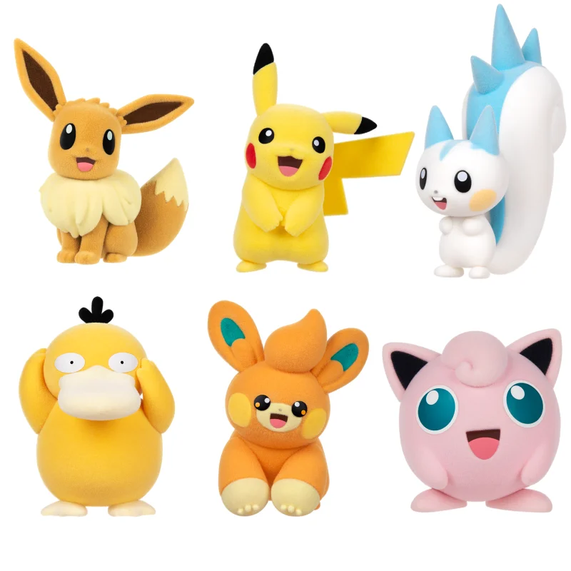 Cute Flocking Pokémon Pikachu Pachlitz Eevee Psyduck Jigglypuf Pawmi Anime Action Figures Toys Model Ornament Birthday Gift
Cute Flocking Pokémon Pikachu Pachlitz Eevee Psyduck Jigglypuf Pawmi Anime Action Figures Toys Model Ornament Birthday Gift