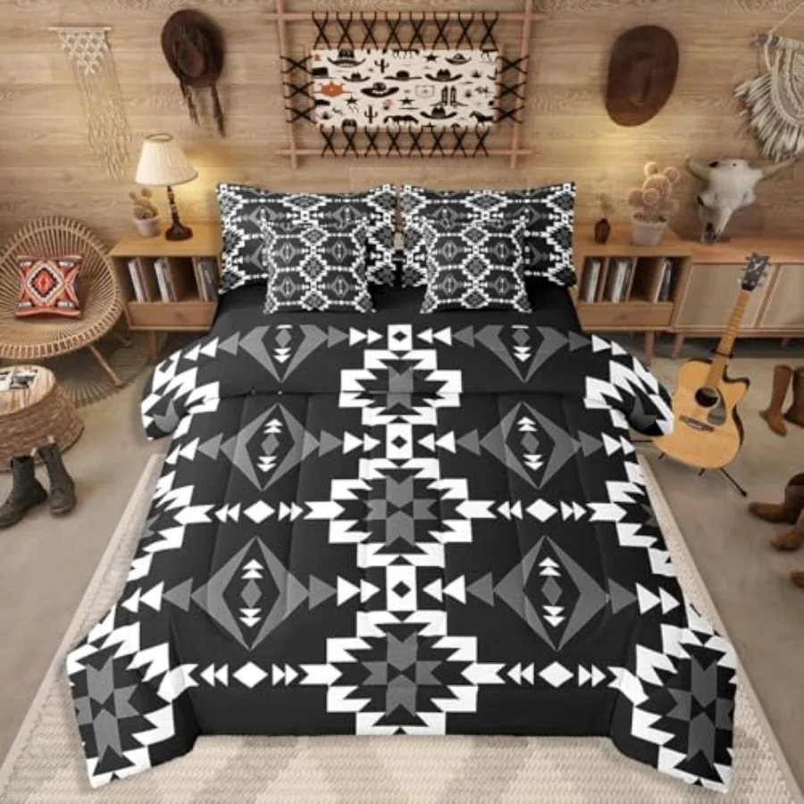Western Aztec Sheet Sets 7 Pcs, Native American Navajo Comforter Set for Boys Teens, Southwestern Geometric Bedding Set Ethnic
Western Aztec Sheet Sets 7 Pcs, Native American Navajo Comforter Set for Boys Teens, Southwestern Geometric Bedding Set Ethnic