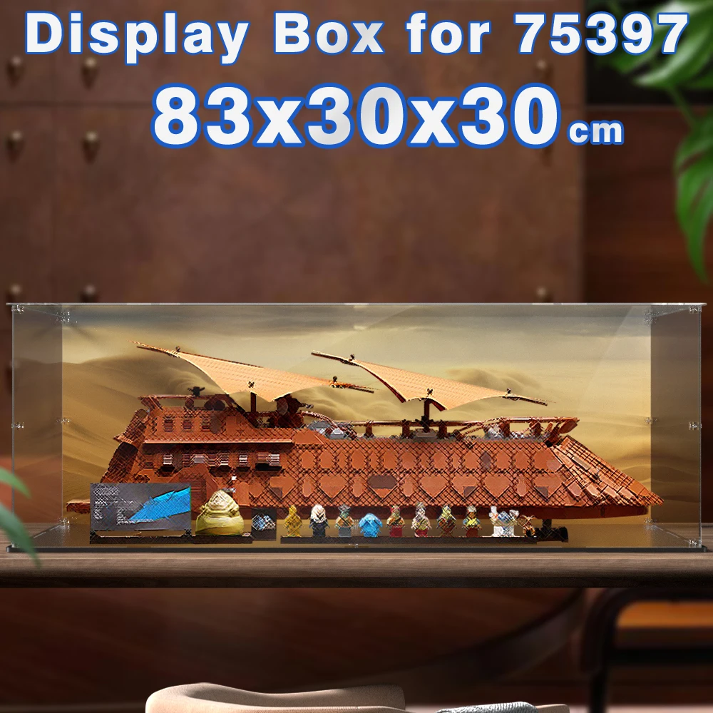 Acrylic display box for Sail Barge 75397 Building block set displaycase for bricks dustproof clear showcase
Acrylic display box for Sail Barge 75397 Building block set displaycase for bricks dustproof clear showcase