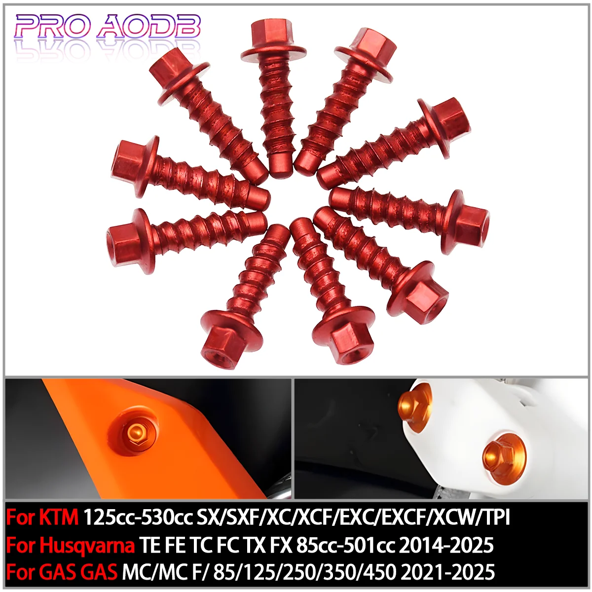 10Pcs Dirt Bikes Self Tapping Screw Bolt Kit For For KTM EXC EXCF XC XCF SX SXF 125 250 300 350 400 450 500 1997-2023
10Pcs Dirt Bikes Self Tapping Screw Bolt Kit For For KTM EXC EXCF XC XCF SX SXF 125 250 300 350 400 450 500 1997-2023