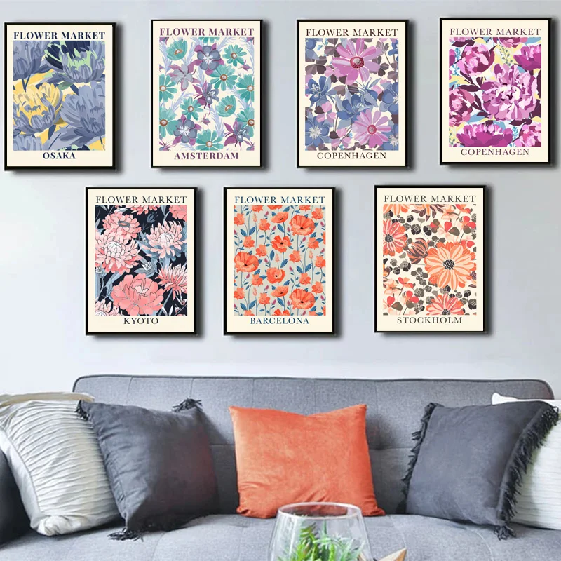Abstract Nordic Flower Market Canvas Painting Famous Flower Art Posters and Prints Modern Wall Art Picture for Living Room Decor
Abstract Nordic Flower Market Canvas Painting Famous Flower Art Posters and Prints Modern Wall Art Picture for Living Room Decor