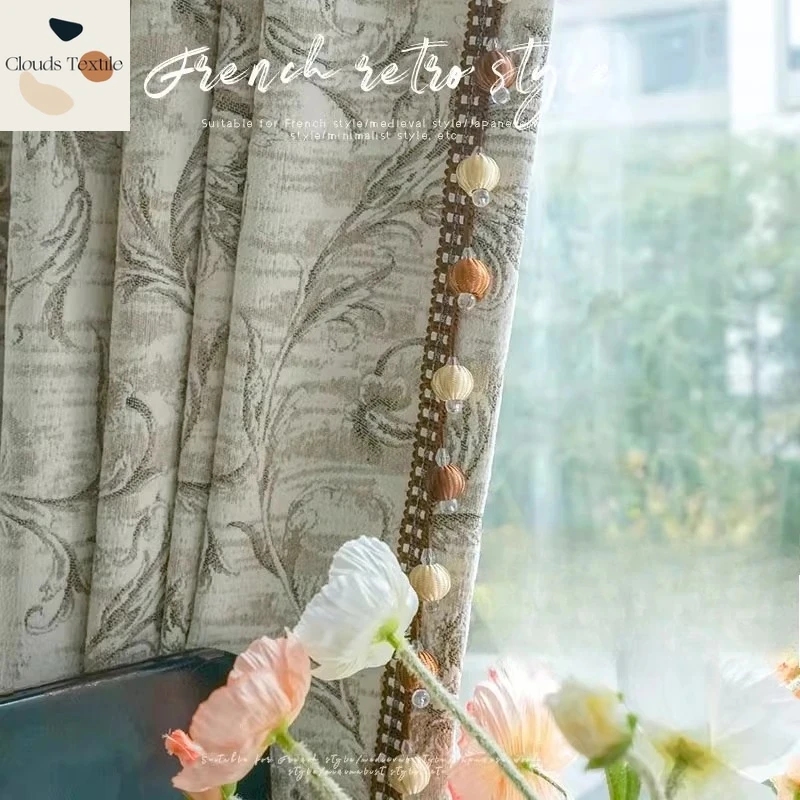 Custom Size!!European Luxury Jacquard Retro High-end Blackout Romantic Curtains for Living Dining Room Bedroom Classic Decor
Custom Size!!European Luxury Jacquard Retro High-end Blackout Romantic Curtains for Living Dining Room Bedroom Classic Decor